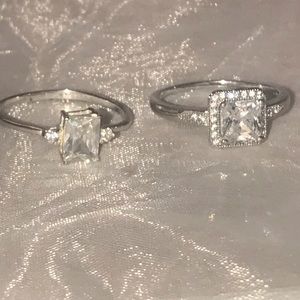 Sterling silver ring set size 8.5